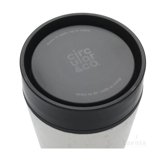 Circular&Co Recycled Coffee Cup 340 Ml Koffiebeker Wit/Zwart