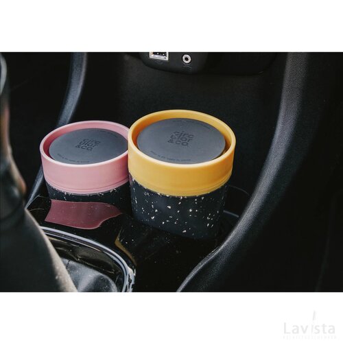 Circular&Co Recycled Coffee Cup 340 Ml Koffiebeker Zwart/Geel