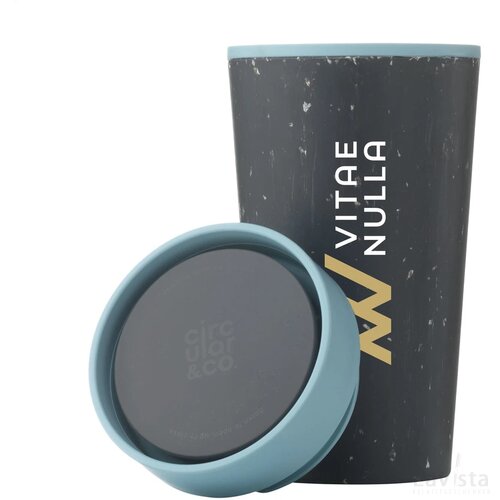 Circular&Co Recycled Coffee Cup 340 Ml Koffiebeker Zwart/Blauw