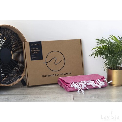 Oxious Hammam Towels - Vibe Luxury Stripe Hamamdoek Roze