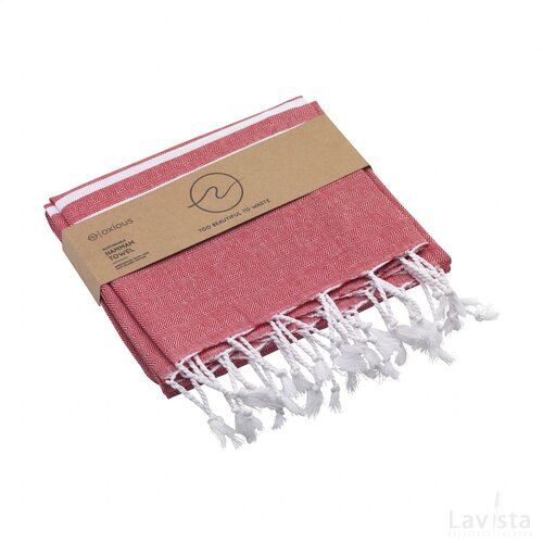 Oxious Hammam Towels - Vibe Luxury Stripe Hamamdoek Rood