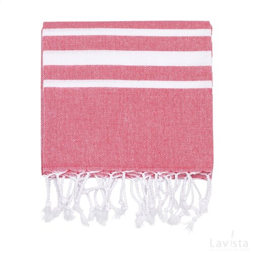 Oxious Hammam Towels - Vibe Luxury Stripe Hamamdoek Rood