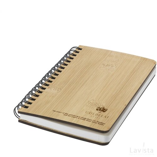 Notebook Made From Stonewaste-Bamboo A5 Notitieboek Bruin