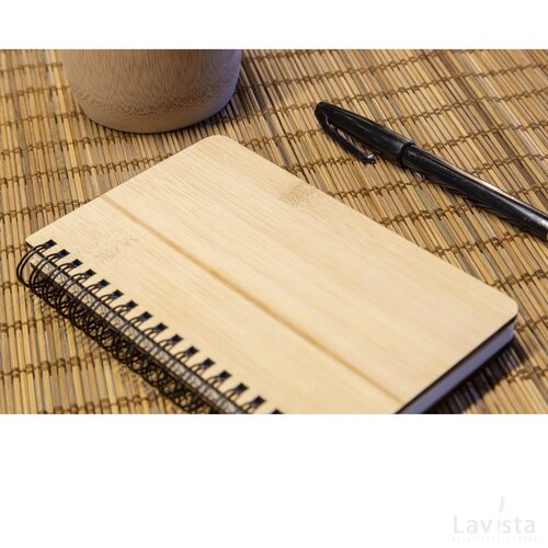 Notebook Made From Stonewaste-Bamboo A5 Notitieboek Bruin