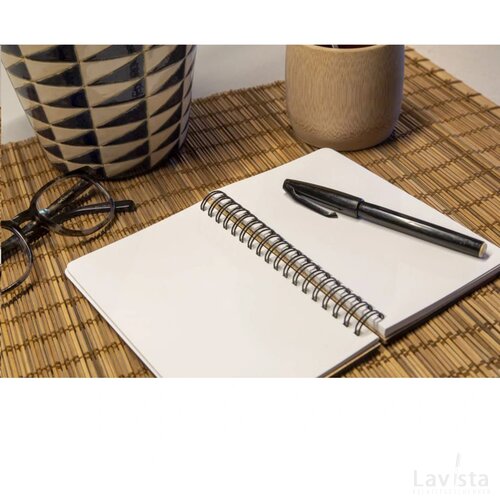 Notebook Made From Stonewaste-Bamboo A5 Notitieboek Bruin