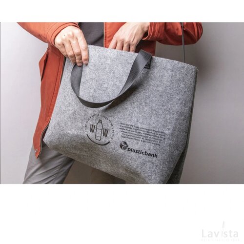 Rpet Felt Shoulder Bag Schoudertas Grijs