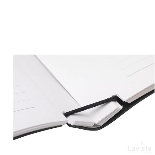 Recycled Leather Notebook A5 Notitieboek Zwart