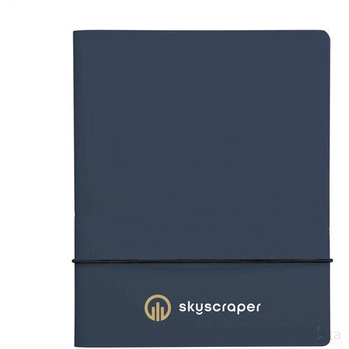 Recycled Leather Notebook A5 Notitieboek Donkerblauw