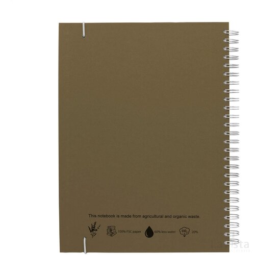 Notebook Agricultural Waste A5 - Hardcover 100 Pagina's Hazelnut