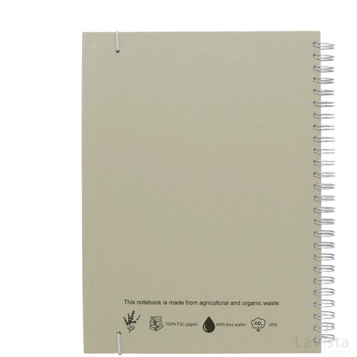 Notebook Agricultural Waste A5 - Hardcover 100 Pagina's Kiwi