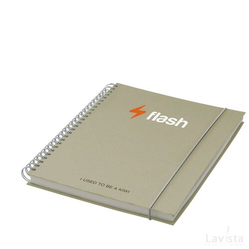 Notebook Agricultural Waste A5 - Hardcover 100 Pagina's Kiwi