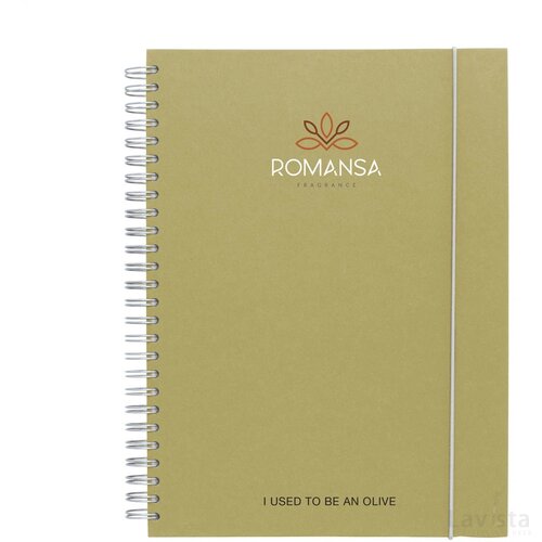Notebook Agricultural Waste A5 - Hardcover 100 Pagina's Olive