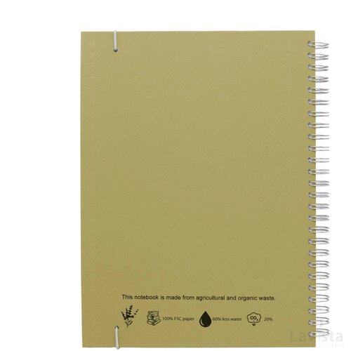 Notebook Agricultural Waste A5 - Hardcover 100 Pagina's Olive