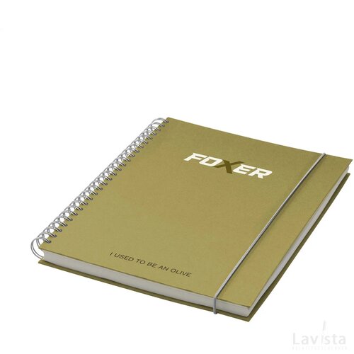 Notebook Agricultural Waste A5 - Hardcover 100 Pagina's Olive