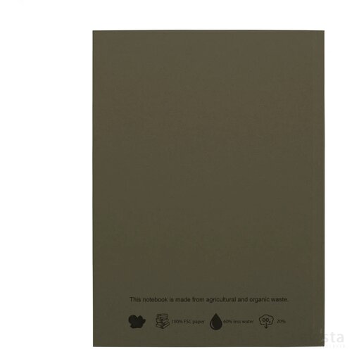Notebook Agricultural Waste A5 - Softcover 100 Pagina's Coffee