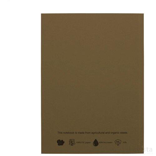 Notebook Agricultural Waste A5 - Softcover 100 Pagina's Hazelnut