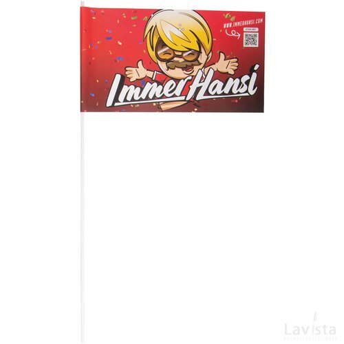 Zwaaivlaggetjes 150 g/m2 MC gesatineerd vlaggenpapier.