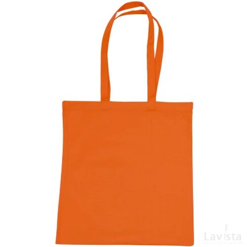 Katoenen draagtas gekleurd 140 gr/m2 oranje