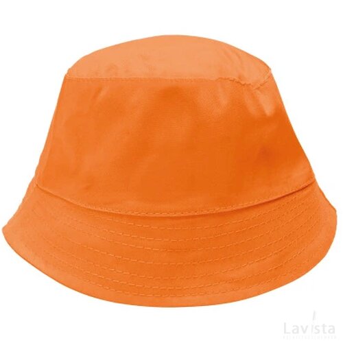 Kinderzonnehoed katoen 136 gr/m2 oranje