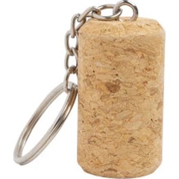 Kurk sleutelhanger ecru