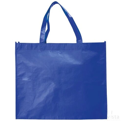 Mat gelamineerde Rpet shopper 100 g/m² donkerblauw