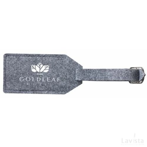 Rpet Felt Luggage Tag Bagagelabel Grijs
