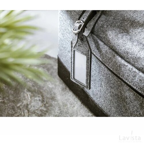 Rpet Felt Luggage Tag Bagagelabel Grijs
