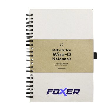 Milk-Carton Wire-O Notebook A5 Notitieboekje Beige Milk-Carton Wire-O Notebook A5 Notitieboekje Beige