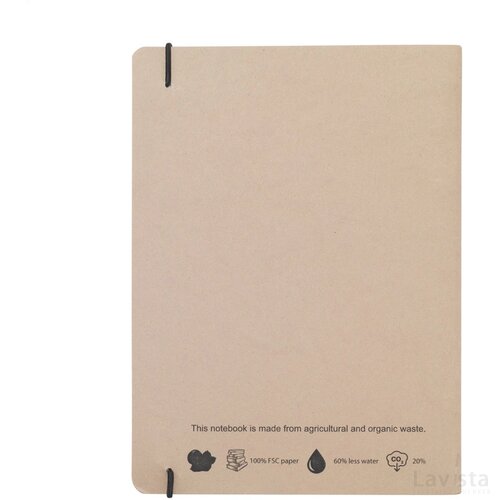 Notebook Agricultural Waste A5 - Softcover 32 Vel Hazelnut