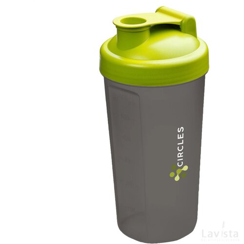 Shaker Proteïn Drinkbeker Limegroen/Grijs