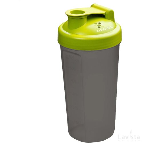 Shaker Proteïn Drinkbeker Limegroen/Grijs