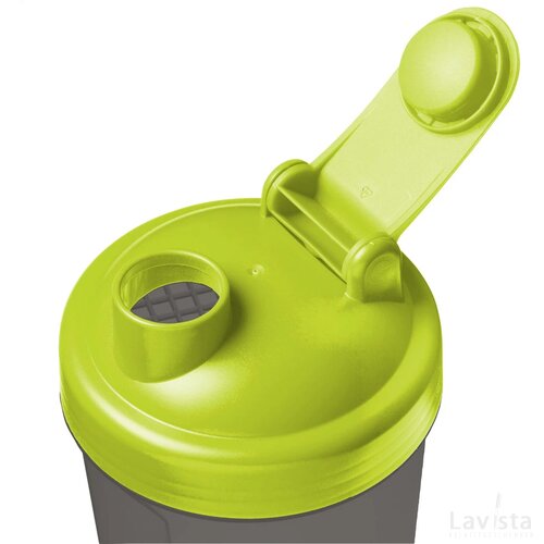 Shaker Proteïn Drinkbeker Limegroen/Grijs
