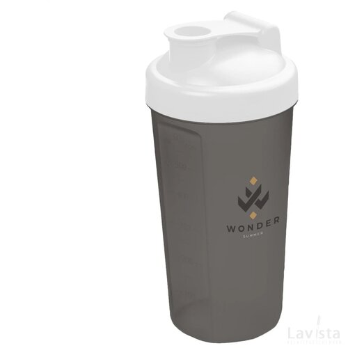 Shaker Proteïn Drinkbeker Wit/Grijs