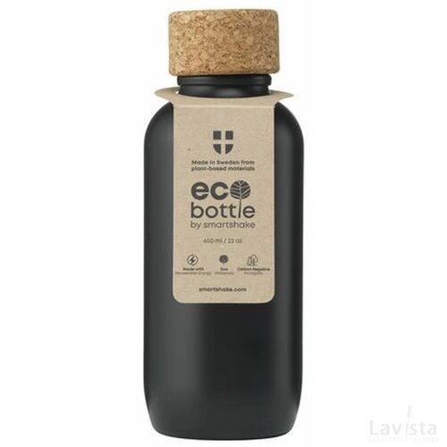 Ecobottle 650 Ml Plant Based - Made In Eu Zwart