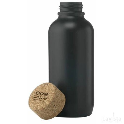 Ecobottle 650 Ml Plant Based - Made In Eu Zwart