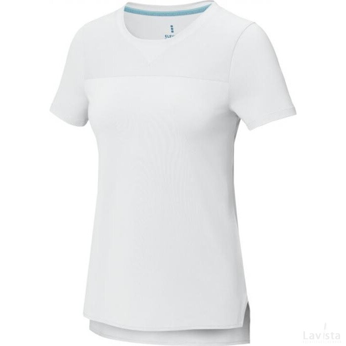 Borax Dames T-shirt met korte mouwen, cool fit, GRS gerecycled Wit