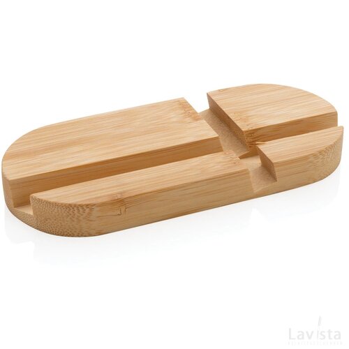 Bamboe tablet en telefoon stand bruin