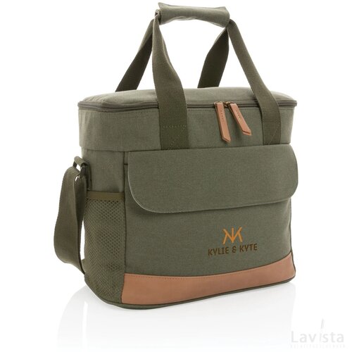 Impact AWARE™ 16 oz. recycled canvas koeltas groen