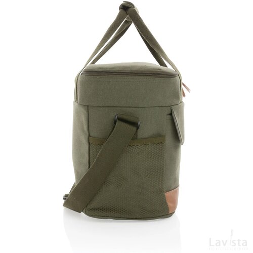 Impact AWARE™ 16 oz. recycled canvas koeltas groen