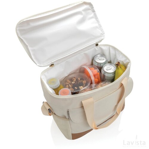 Impact AWARE™ 16 oz. recycled canvas koeltas gebroken wit