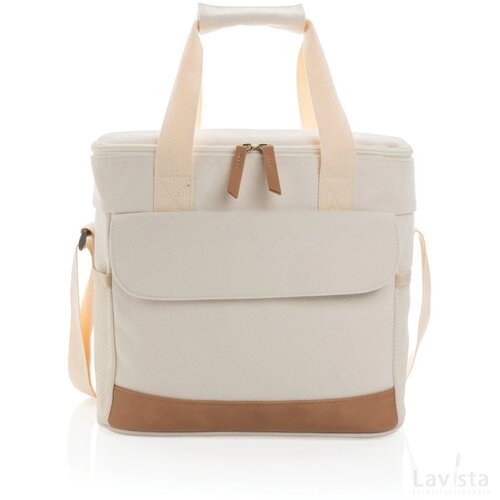 Impact AWARE™ 16 oz. recycled canvas koeltas gebroken wit