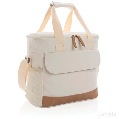 Impact AWARE™ 16 oz. recycled canvas koeltas gebroken wit