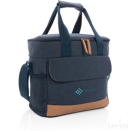 Impact AWARE™ 16 oz. recycled canvas koeltas blauw