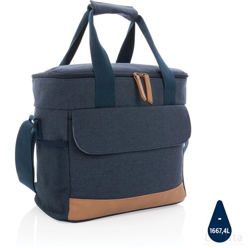 Impact AWARE™ 16 oz. recycled canvas koeltas blauw