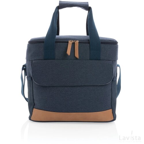 Impact AWARE™ 16 oz. recycled canvas koeltas blauw
