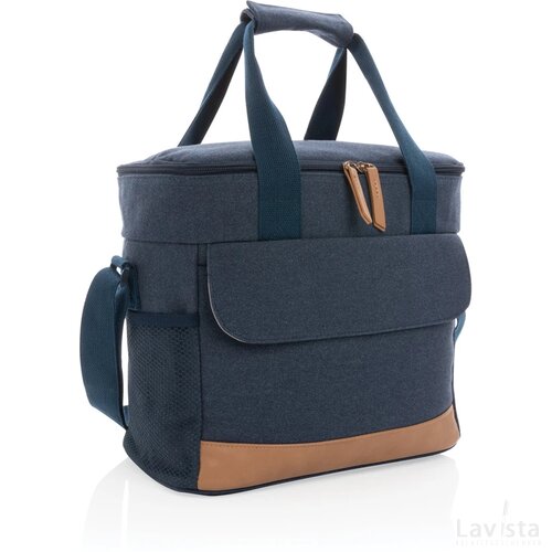 Impact AWARE™ 16 oz. recycled canvas koeltas blauw