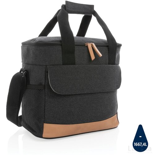 Impact AWARE™ 16 oz. recycled canvas koeltas zwart