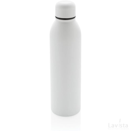 RCS gerecycled roestvrijstalen vacuümfles 500ML wit