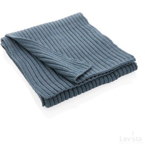 Impact AWARE™ Polylana® dubbel gebreide sjaal 180x25cm sage blue