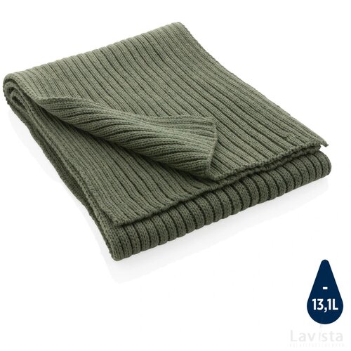 Impact AWARE™ Polylana® dubbel gebreide sjaal 180x25cm groen